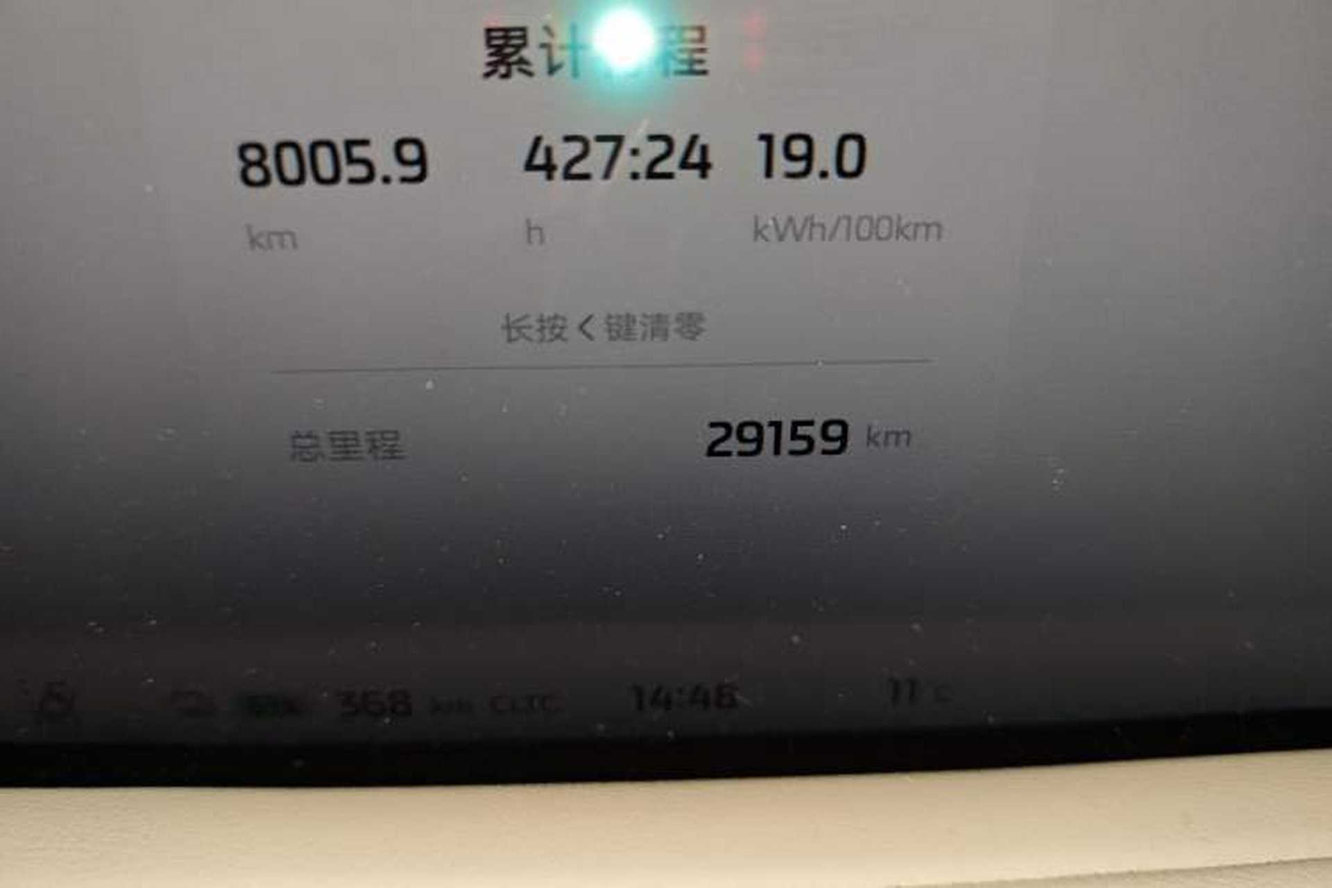 Used IM LS7 2023 90 kWh Elite Rear-Drive Version Odometer Close Up