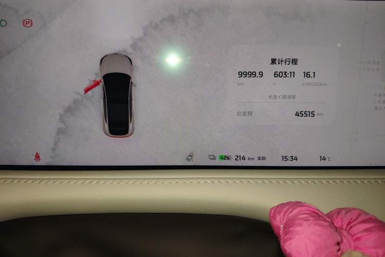 Used IM LS7 2023 90 kWh Elite Rear-Drive Version Odometer Close Up