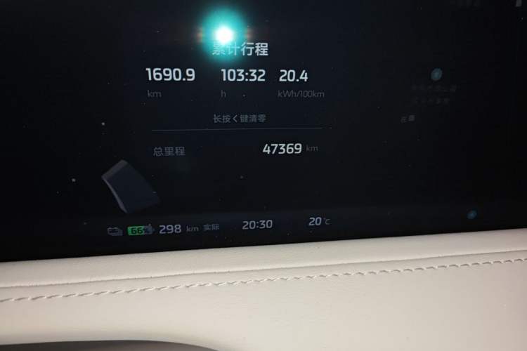 Used IM LS7 2023 90 kWh Elite Rear-Drive Version Odometer Close Up