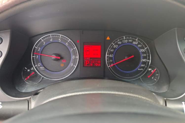 Used Infiniti EX 2009 EX35 Fashion Edition Odometer Close Up