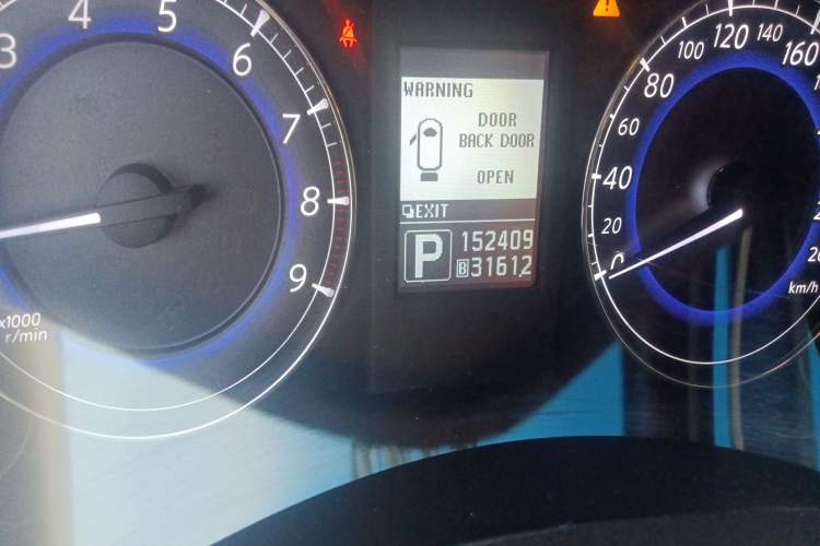 Used Infiniti EX 2011 EX25 Elegant Edition Odometer Close Up