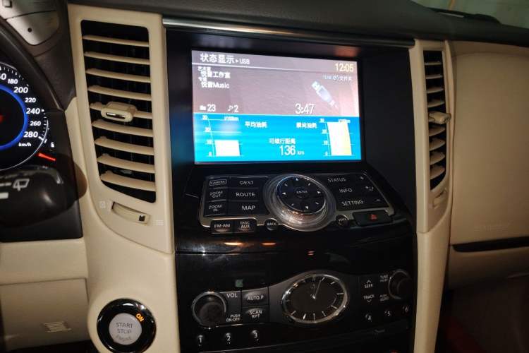 Used Infiniti FX 2011 FX35 Jinshang Overdrive Edition Audio And AC Panel