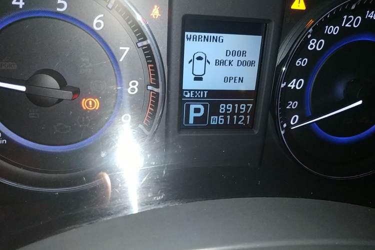 Used Infiniti FX 2013 FX37 Enhanced Upgrade Model Odometer Close Up