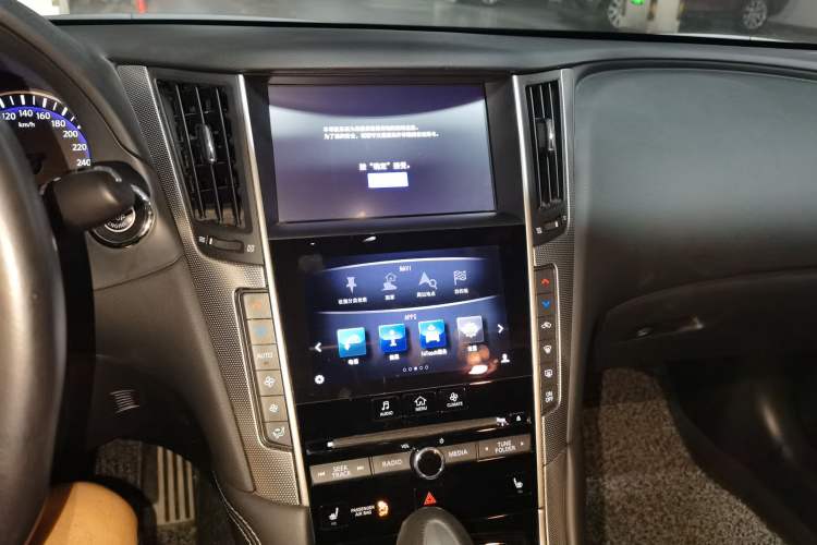 Used Infiniti Q50 2014 3.7L Luxury Sport Edition Audio And AC Panel