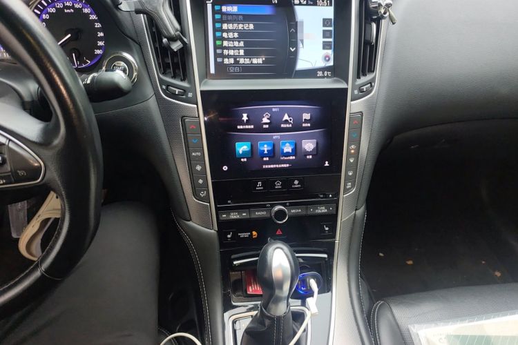 Used Infiniti Q50 2014 2.0T Luxury Edition Audio And AC Panel