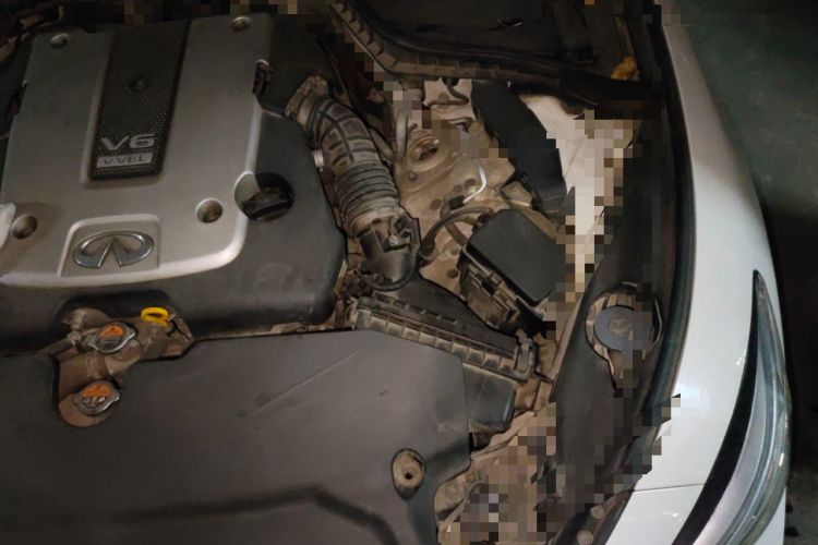 Used Infiniti Q50 2014 3.7L Comfort Edition Engine Bay Left