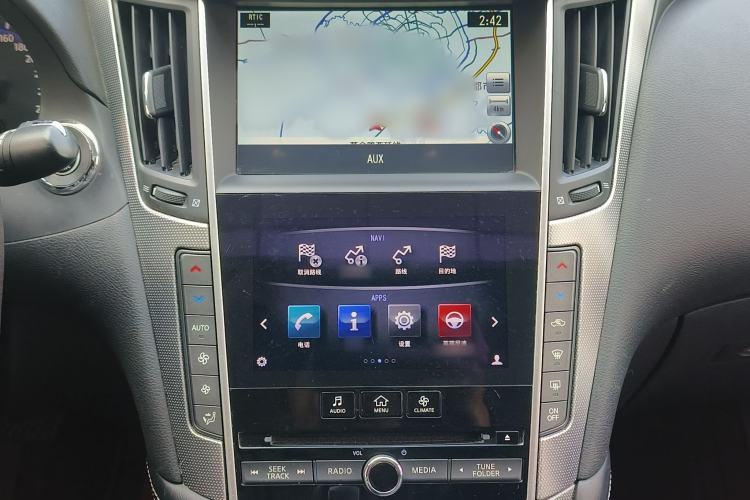 Used Infiniti Q50L 2015 2.0T Comfort Edition Audio And AC Panel