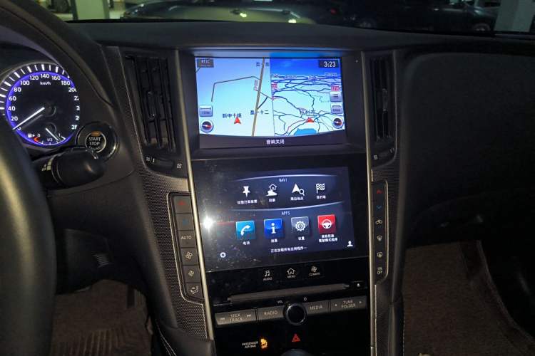 Used Infiniti Q50L 2015 2.0T Enjoyment Edition Audio And AC Panel