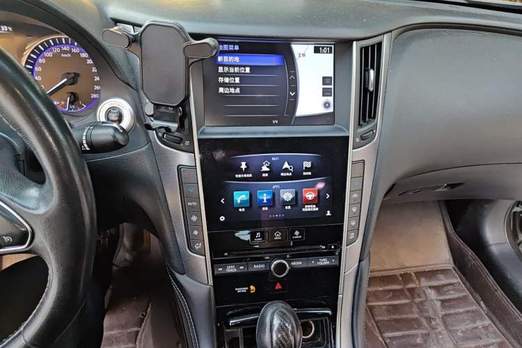 Used Infiniti Q50L 2015 2.0T Enjoyment Edition Audio And AC Panel