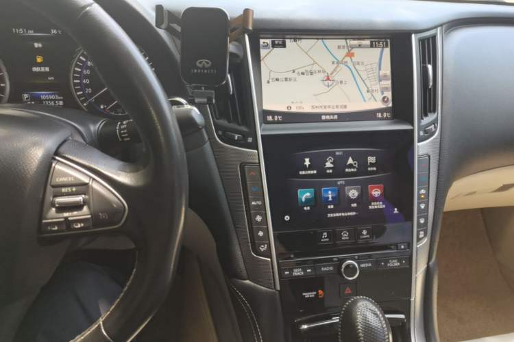 Used Infiniti Q50L 2015 2.0T Enjoyment Edition Audio And AC Panel