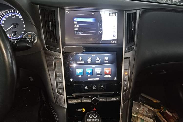 Used Infiniti Q50L 2015 2.0T Enjoyment Edition Audio And AC Panel