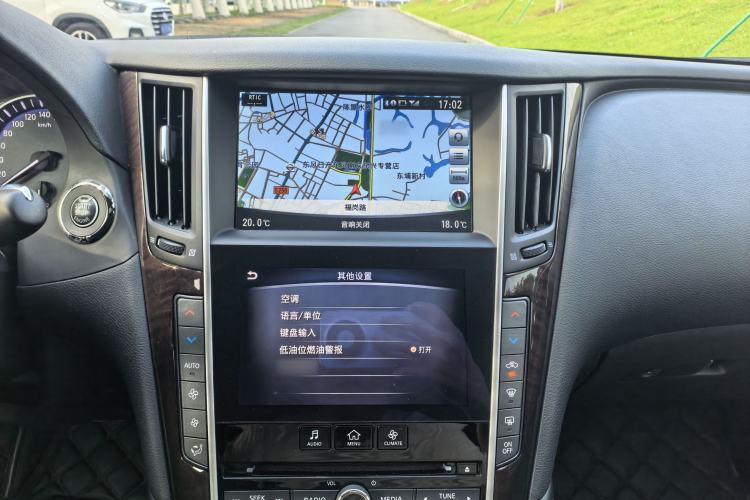 Used Infiniti Q50L 2015 2.0T Luxury Sport Edition Audio And AC Panel