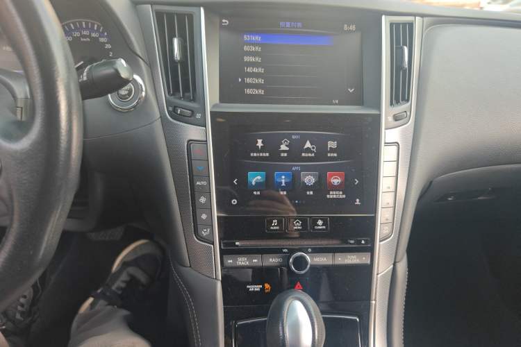 Used Infiniti Q50L 2015 2.0T Enjoyment Edition Audio And AC Panel