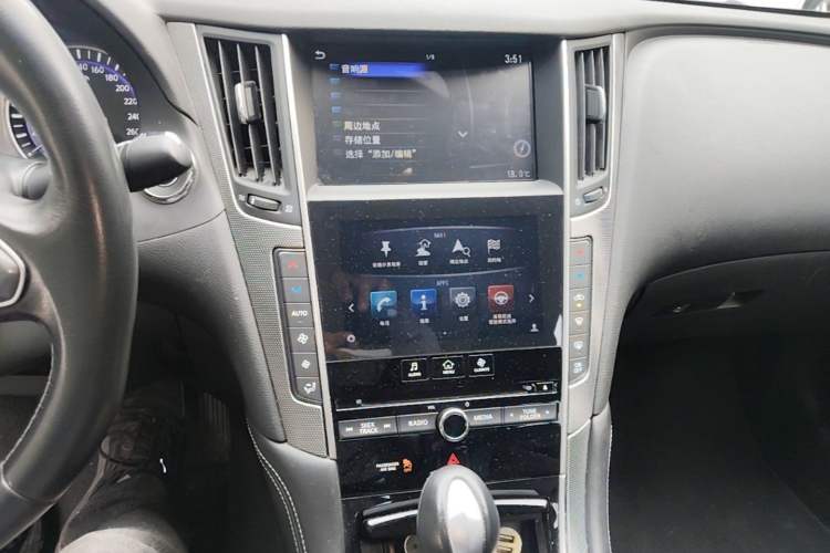 Used Infiniti Q50L 2015 2.0T Enjoyment Edition Audio And AC Panel