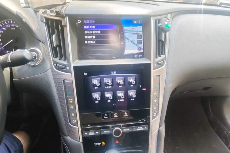 Used Infiniti Q50L 2015 2.0T Enjoyment Edition Audio And AC Panel