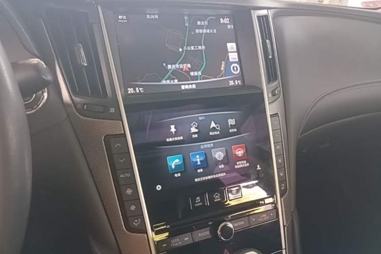 Used Infiniti Q50L 2018 2.0T Enjoyment Version China V Standard Audio And AC Panel