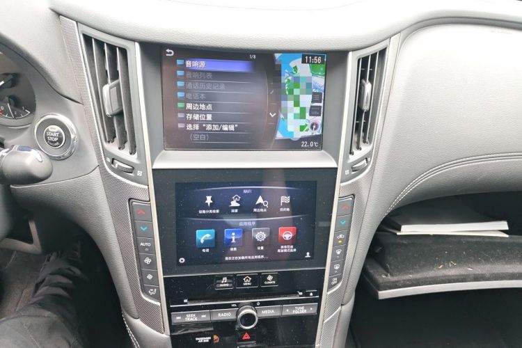 Used Infiniti Q50L 2018 2.0T Enjoyment Version China VI Standard Audio And AC Panel
