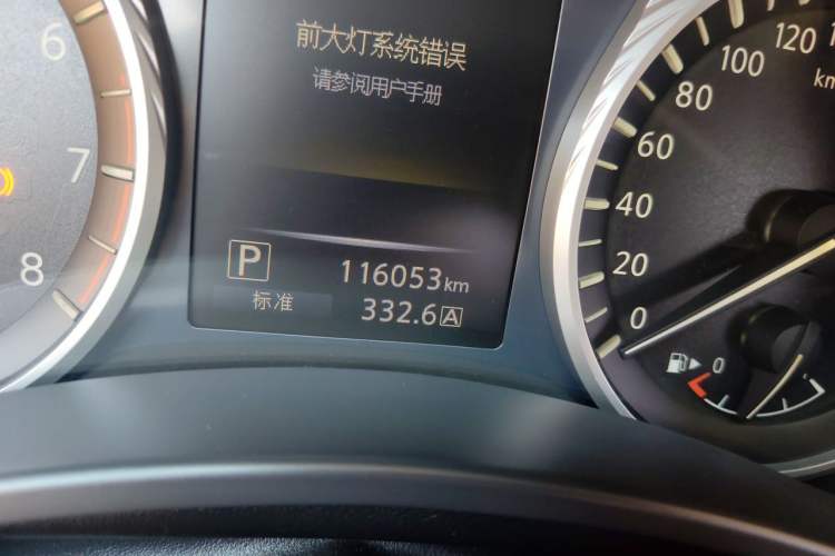 Used Infiniti Q50L 2018 2.0T Comfort Edition China V Standard Odometer Close Up