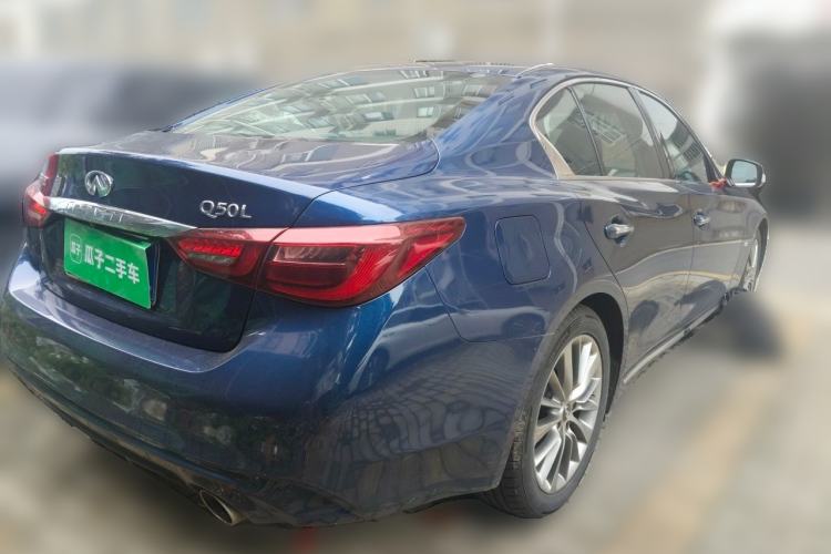 Used Infiniti Q50L 2018 2.0T Enjoyment Version China VI Standard Rear Right 45 Deg