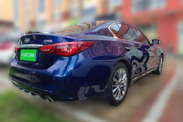 Used Infiniti Q50L 2018 2.0T Enjoyment Version China VI Standard Rear Right 45 Deg