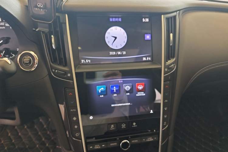 Used Infiniti Q50L 2018 2.0T Comfort Edition China VI Standard Audio And AC Panel
