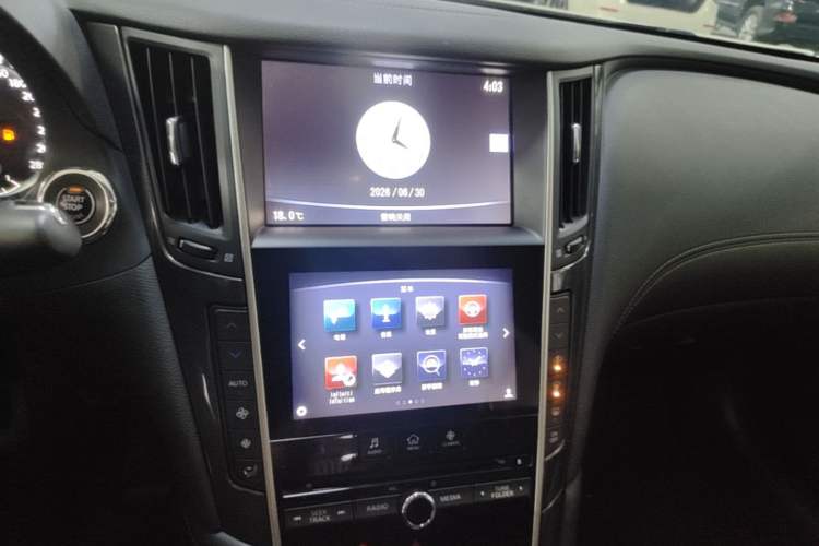Used Infiniti Q50L 2018 2.0T Comfort Edition China VI Standard Audio And AC Panel