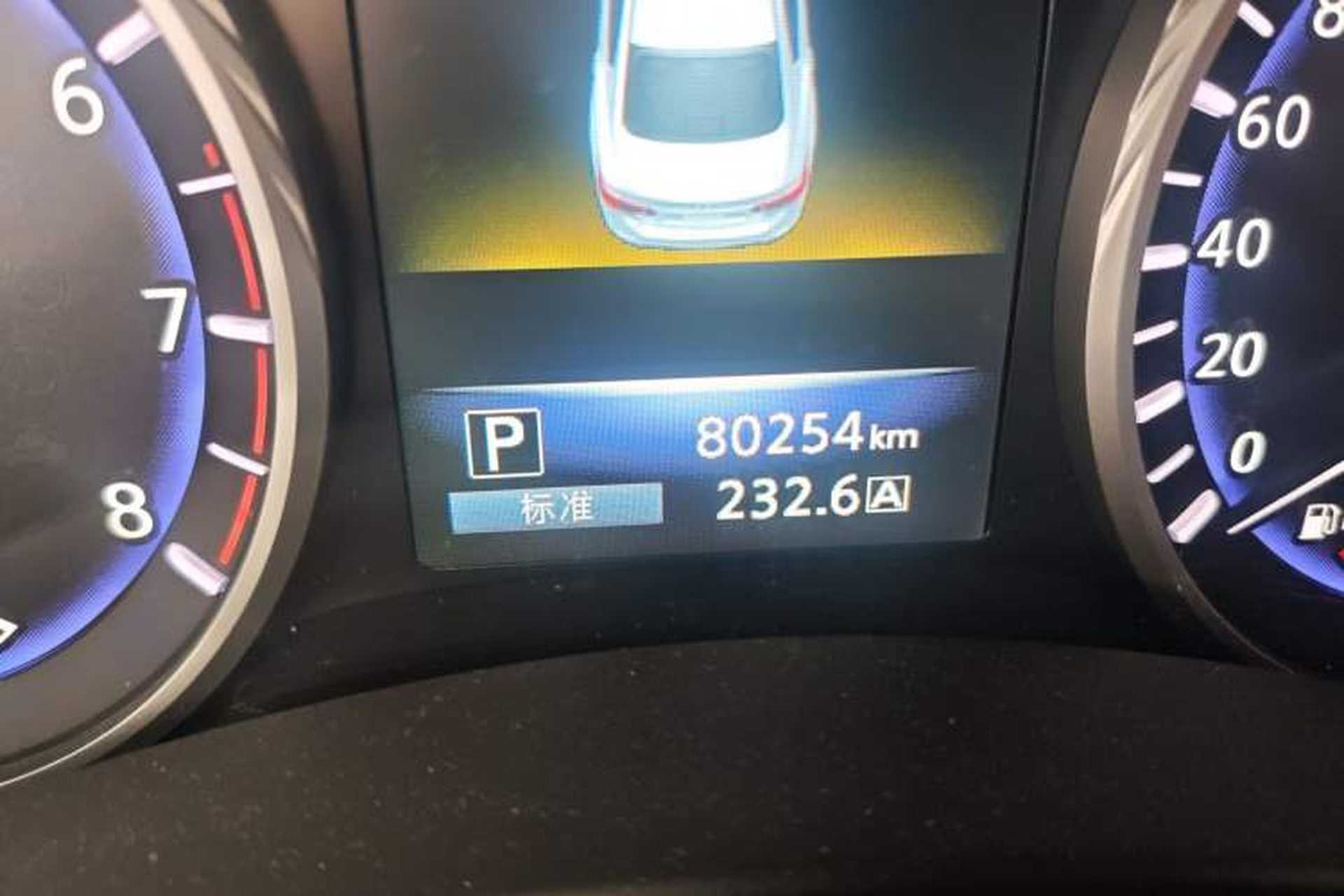 Used Infiniti Q50L 2018 2.0T Comfort Edition China V Standard Odometer Close Up