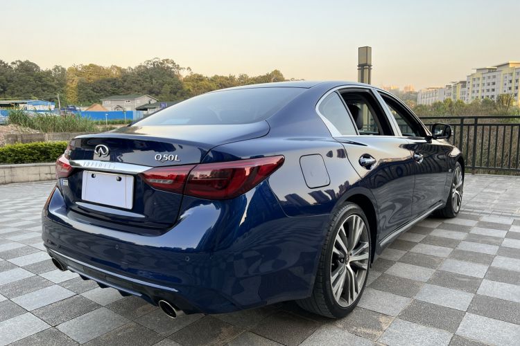 Used Infiniti Q50L 2019 2.0T 30th Anniversary Limited Edition Rear Right 45 Deg