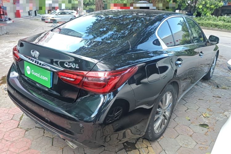 Used Infiniti Q50L 2021 2.0T Enjoyment Edition Rear Right 45 Deg