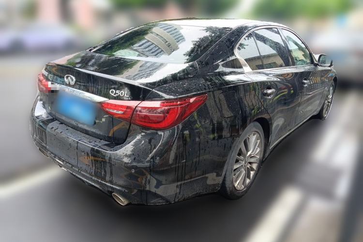 Used Infiniti Q50L 2021 2.0T Enjoyment Edition Rear Right 45 Deg