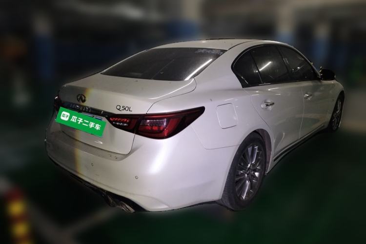 Used Infiniti Q50L 2021 2.0T Enjoyment Edition Rear Right 45 Deg