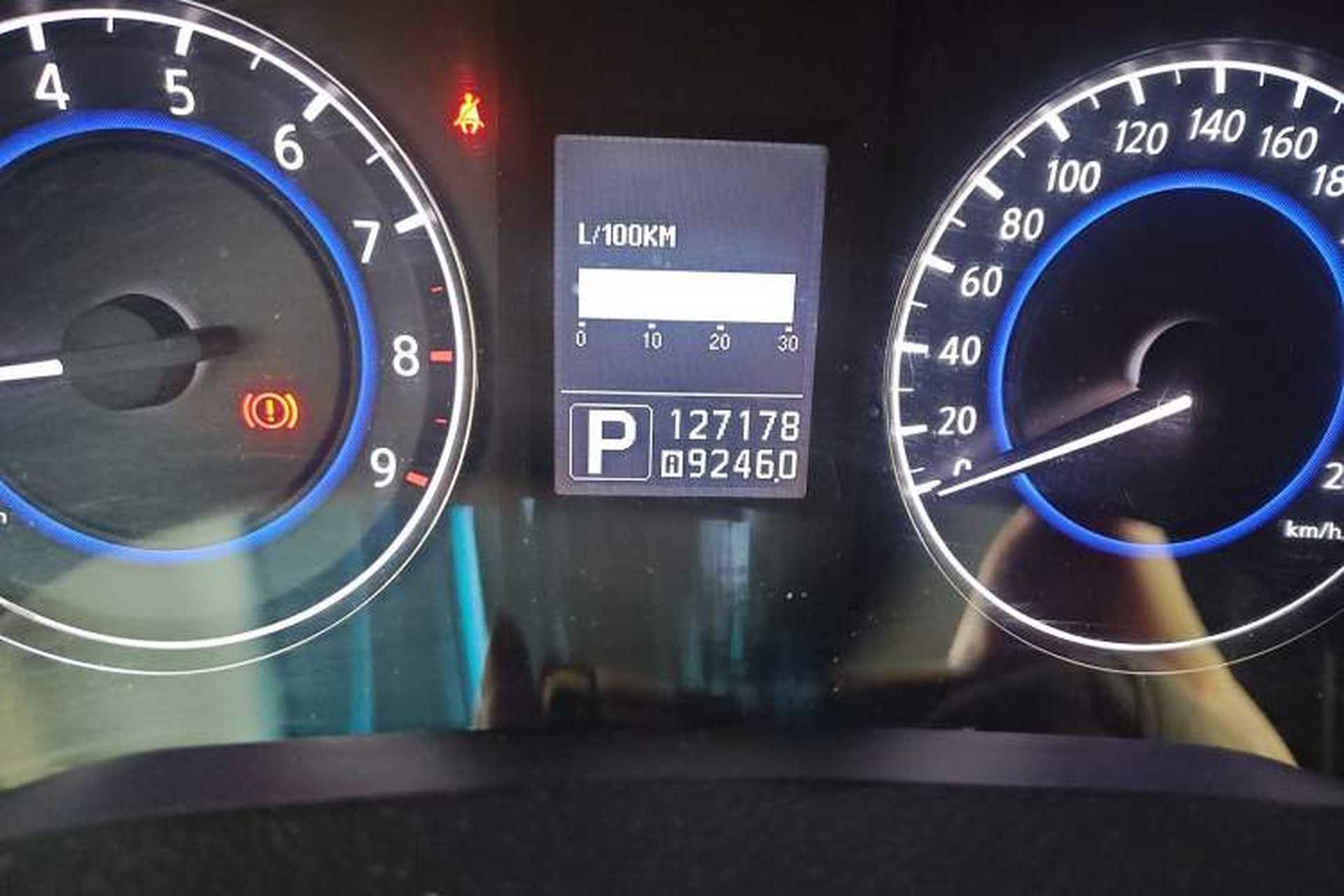Used Infiniti Q60 2013 3.7L Odometer Close Up