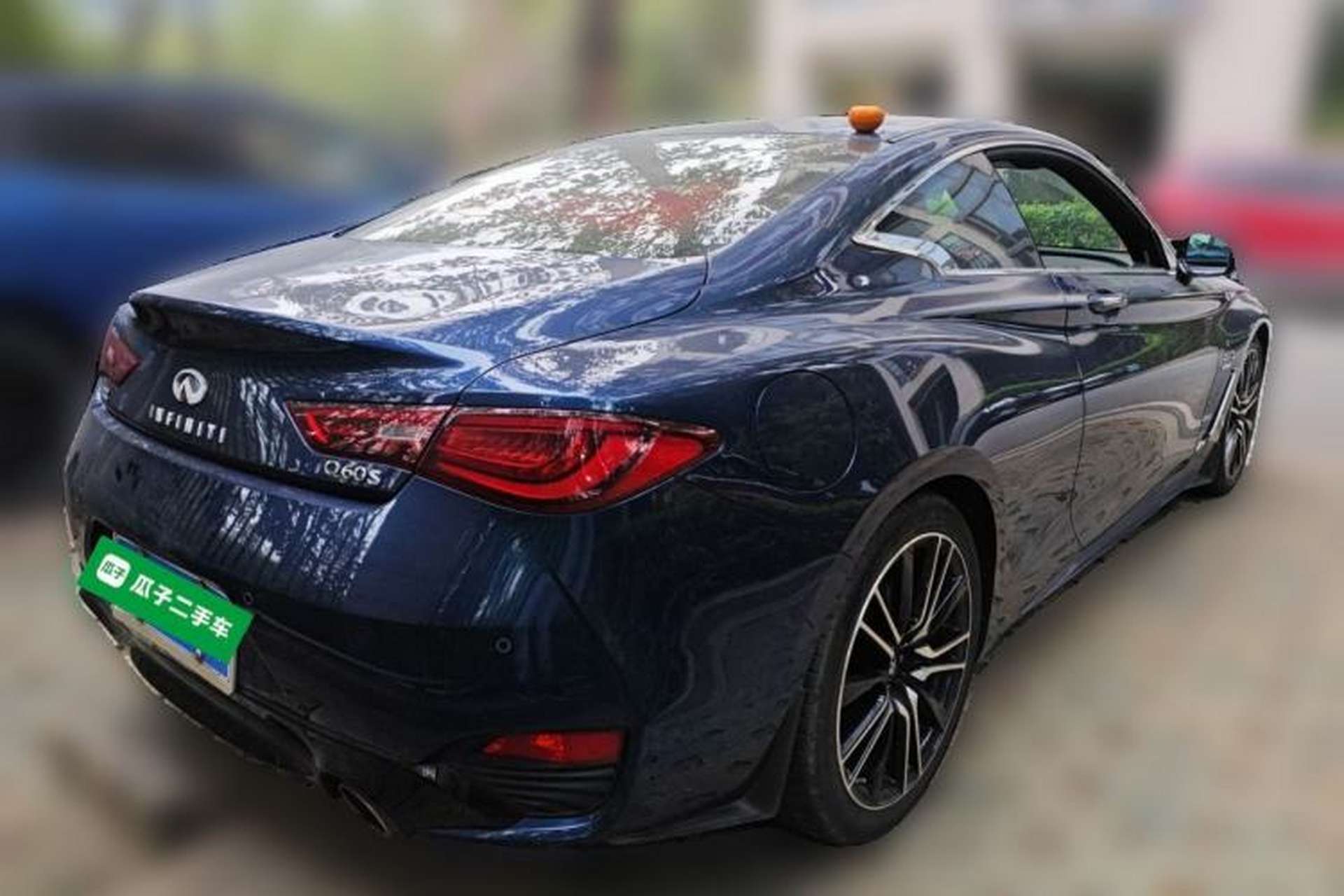 Used Infiniti Q60 2019 S 2.0T Luxury Sport Edition Rear Right 45 Deg