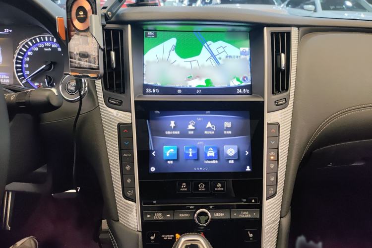 Used Infiniti Q60 2019 S 2.0T Luxury Sport Edition Audio And AC Panel