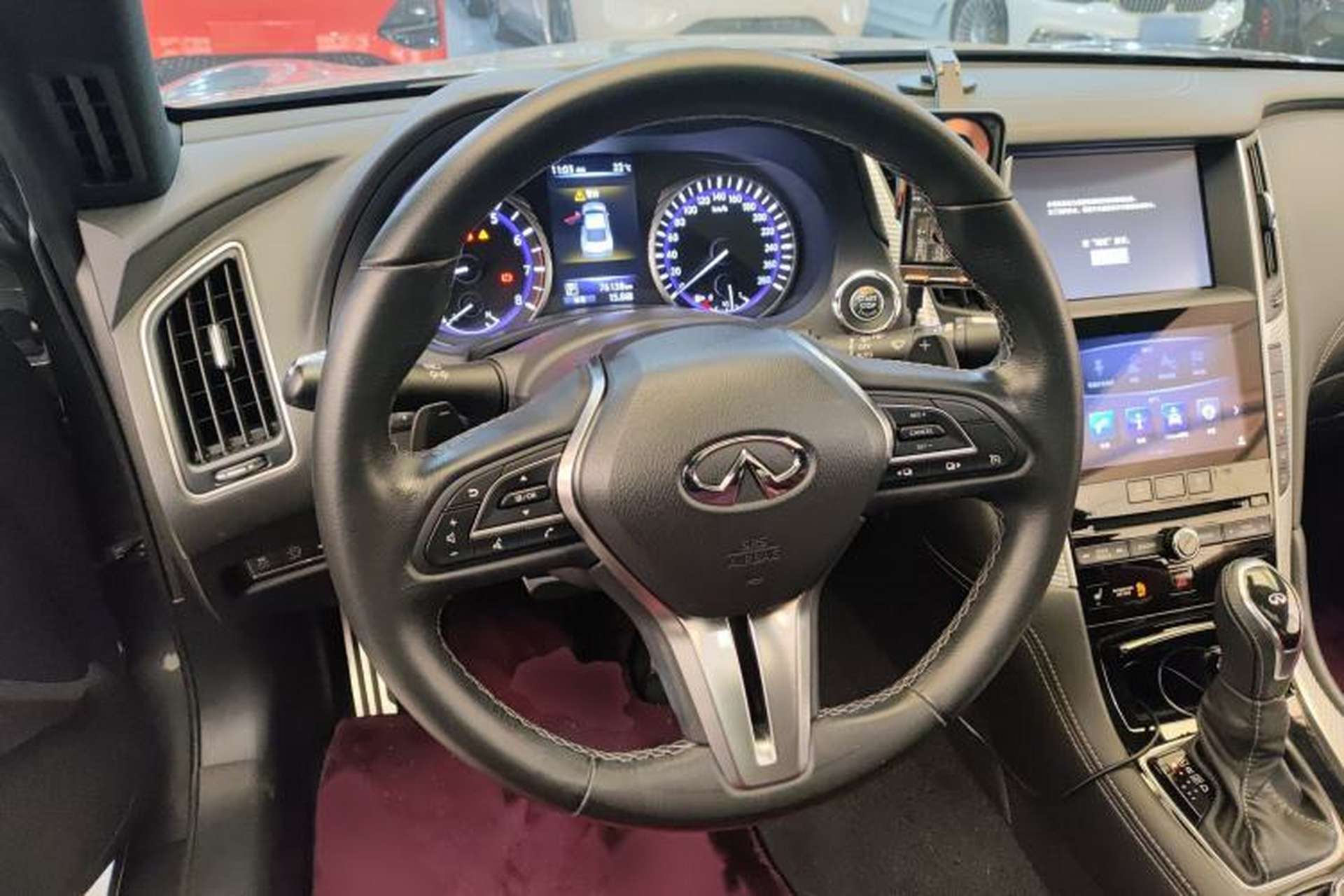 Used Infiniti Q60 2019 S 2.0T Luxury Sport Edition Steering Wheel