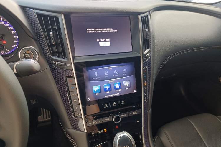 Used Infiniti Q60 2019 S 2.0T Luxury Sport Edition Audio And AC Panel
