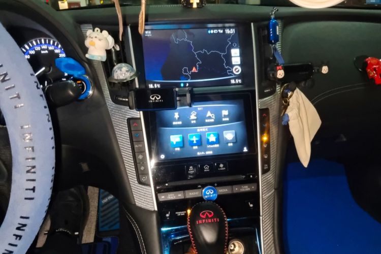Used Infiniti Q60 2019 S 2.0T Luxury Sport Edition Audio And AC Panel