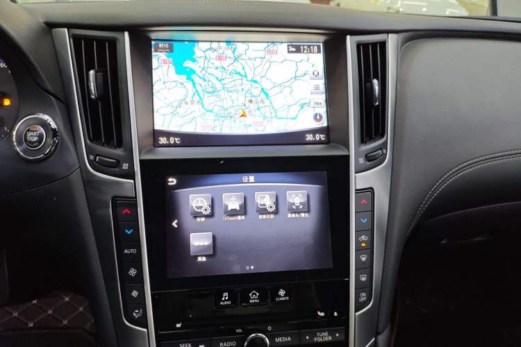 Used Infiniti Q60 2019 2.0T Luxury Edition Audio And AC Panel