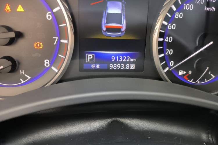 Used Infiniti Q60 2019 S 2.0T Luxury Sport Edition Odometer Close Up