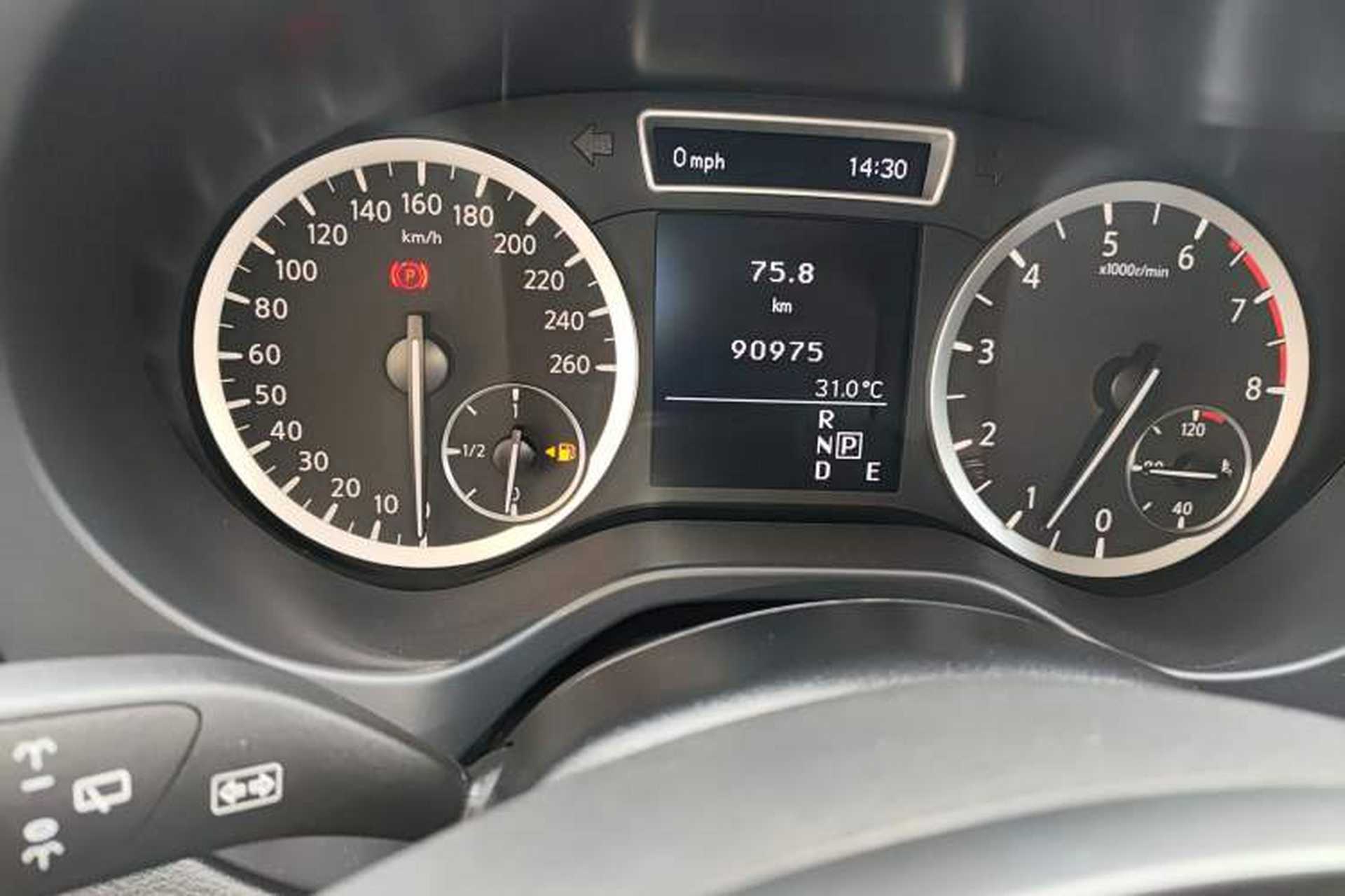 Used Infiniti QX30 2017 2.0T Four-Wheel Drive Fashion Edition Odometer Close Up