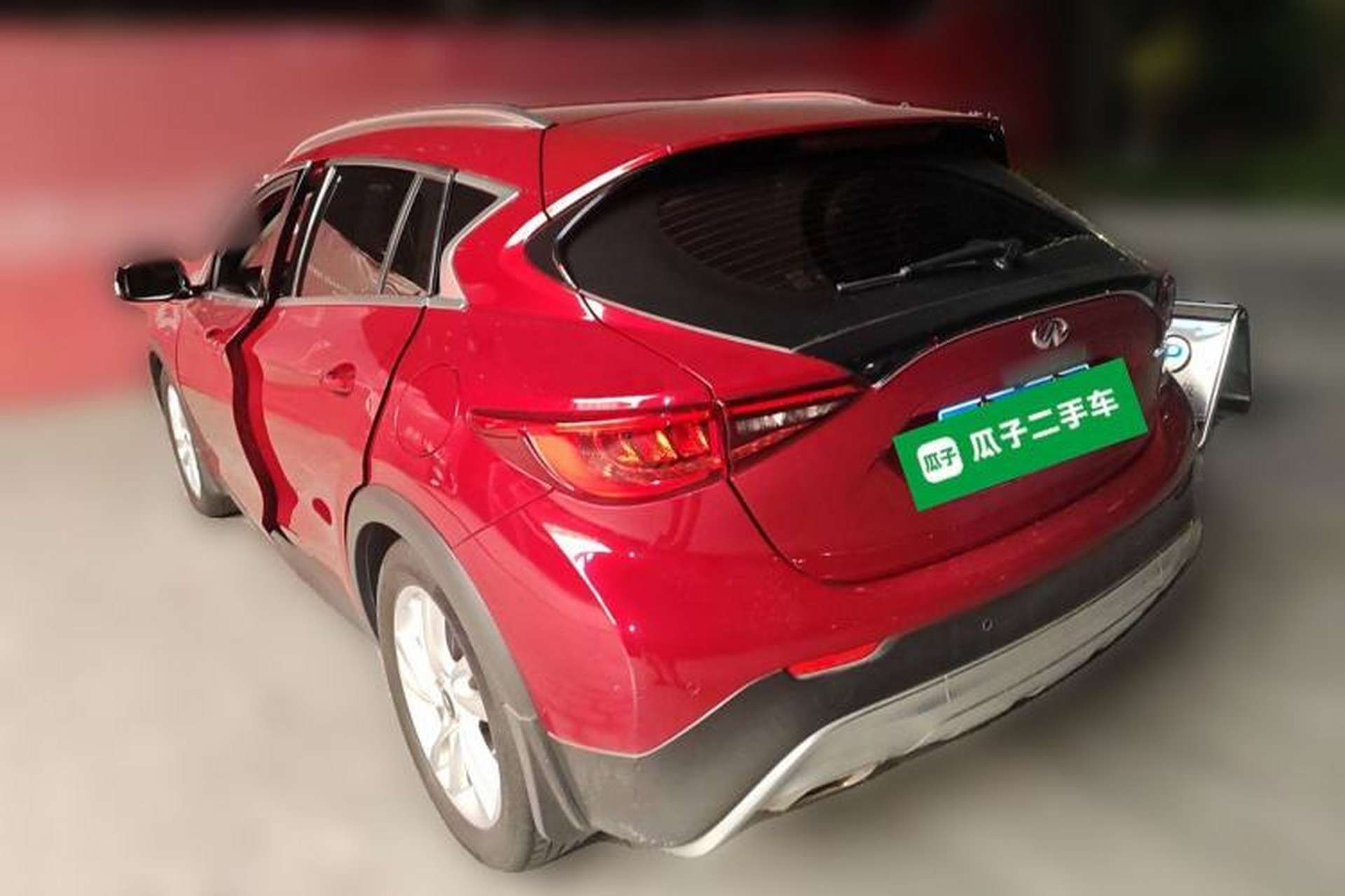 Used Infiniti QX30 2017 1.6T Two-Wheel-Drive Sport Edition Rear Left 45 Deg