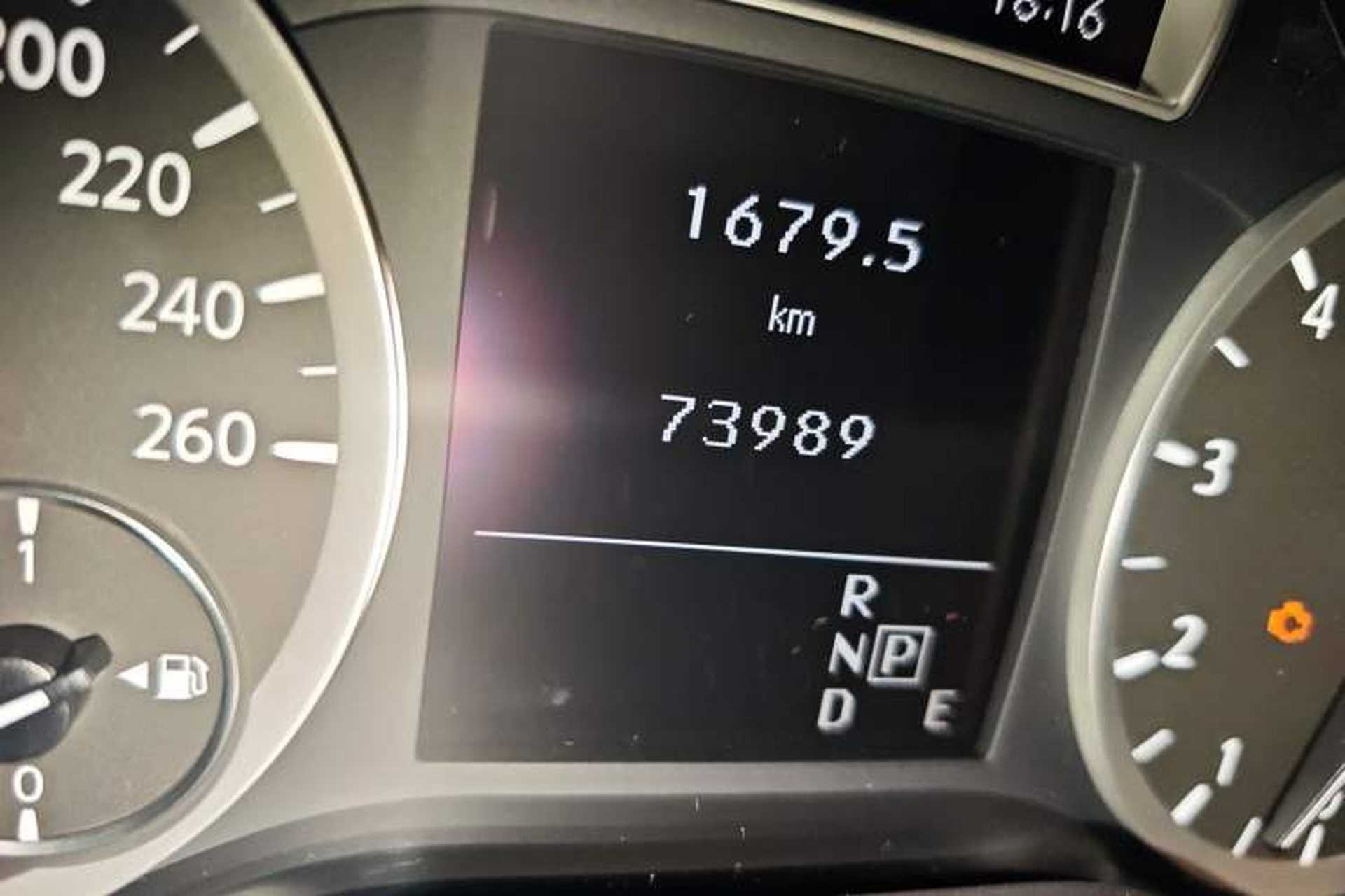 Used Infiniti QX30 2017 2.0T Four-Wheel Drive Sport Edition Odometer Close Up