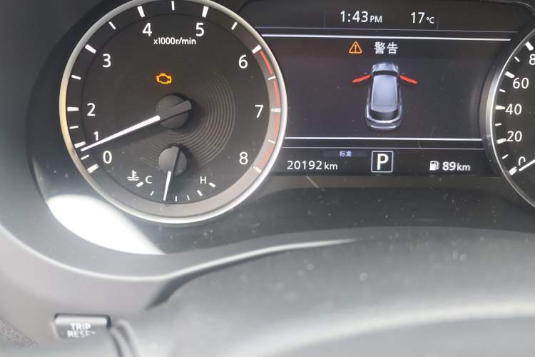 Used Infiniti QX50 2018 2.0T Four-Wheel Drive Luxury Edition Odometer Close Up