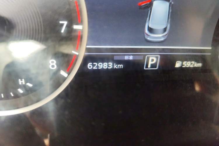 Used Infiniti QX50 2018 2.0T Four-Wheel Drive Elite Edition Odometer Close Up