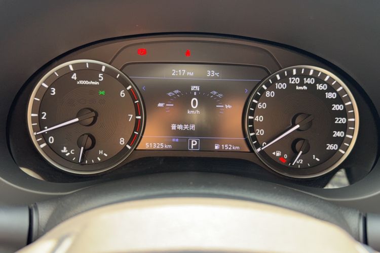 Used Infiniti QX50 2018 2.0T Four-Wheel Drive Elite Edition Odometer Close Up
