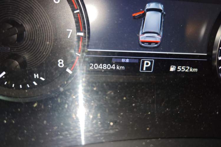 Used Infiniti QX50 2018 2.0T Four-Wheel Drive Elite Edition Odometer Close Up