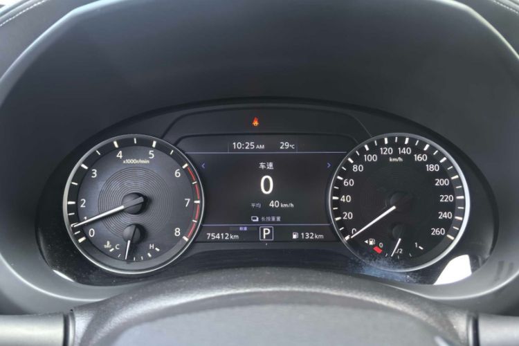 Used Infiniti QX50 2018 2.0T Four-Wheel Drive Elite Edition Odometer Close Up