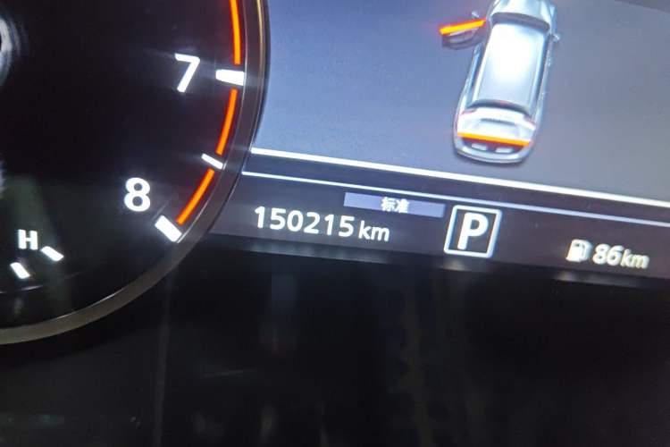 Used Infiniti QX50 2018 2.0T Four-Wheel Drive Luxury Edition Odometer Close Up
