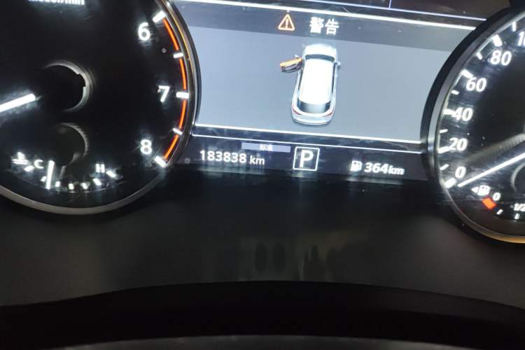 Used Infiniti QX50 2018 2.0T Four-Wheel Drive Elite Edition Odometer Close Up