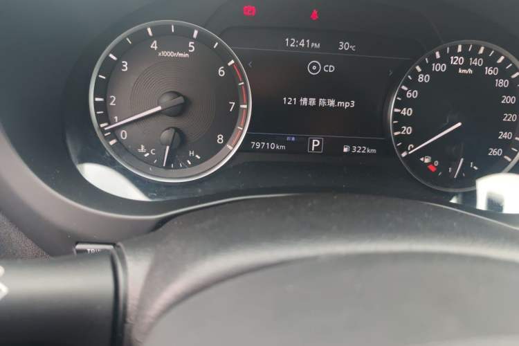 Used Infiniti QX50 2020 2.0T Two-Wheel Drive Fashion Edition Odometer Close Up